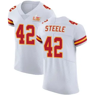 Elite Men's Carson Steele Kansas City Chiefs Nike Vapor Untouchable Super Bowl LIX Jersey - White