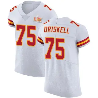Elite Men's Ethan Driskell Kansas City Chiefs Nike Vapor Untouchable Super Bowl LIX Jersey - White