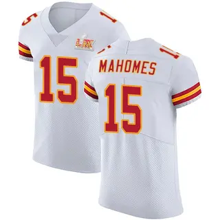 Elite Men's Patrick Mahomes Kansas City Chiefs Nike Vapor Untouchable Super Bowl LIX Jersey - White