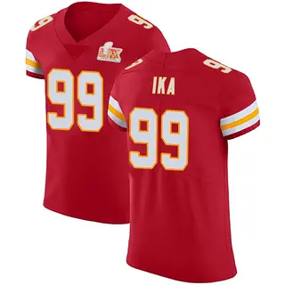Elite Men's Siaki Ika Kansas City Chiefs Nike Team Color Vapor Untouchable Super Bowl LIX Jersey - Red