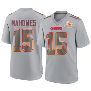 Game Men's Patrick Mahomes Kansas City Chiefs Nike Atmosphere Fashion Super Bowl LIX Jersey - Gray