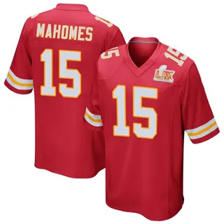 Game Men's Patrick Mahomes Kansas City Chiefs Nike Team Color Super Bowl LIX Jersey - Red
