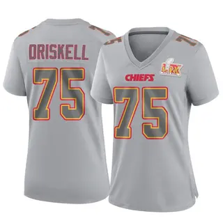 Game Women's Ethan Driskell Kansas City Chiefs Nike Atmosphere Fashion Super Bowl LIX Jersey - Gray