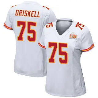 Game Women's Ethan Driskell Kansas City Chiefs Nike Super Bowl LIX Jersey - White