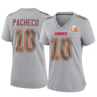 Game Women's Isiah Pacheco Kansas City Chiefs Nike Atmosphere Fashion Super Bowl LIX Jersey - Gray
