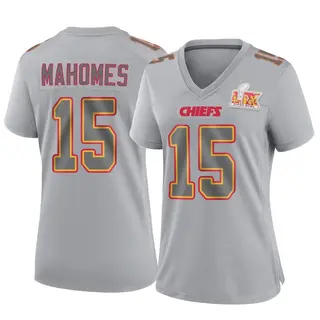 Game Women's Patrick Mahomes Kansas City Chiefs Nike Atmosphere Fashion Super Bowl LIX Jersey - Gray