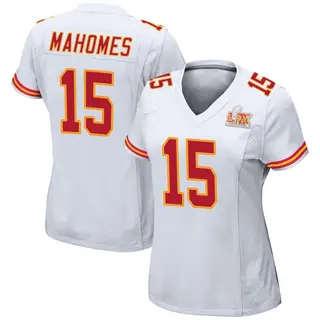 Game Women's Patrick Mahomes Kansas City Chiefs Nike Super Bowl LIX Jersey - White