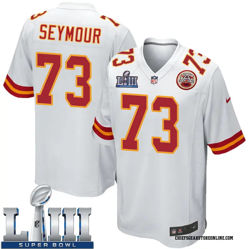 Game Youth DeVondre Seymour Kansas City Chiefs Super Bowl LIII Jersey - White