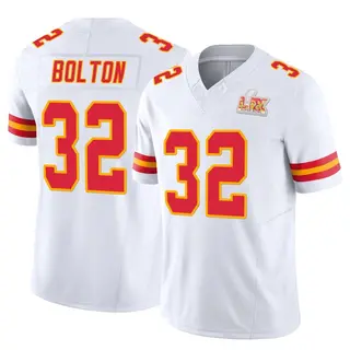 Limited Men's Nick Bolton Kansas City Chiefs Nike Vapor F.U.S.E. Super Bowl LIX Jersey - White