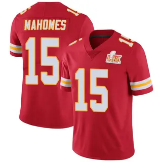 Limited Men's Patrick Mahomes Kansas City Chiefs Nike Team Color Vapor Untouchable Super Bowl LIX Jersey - Red