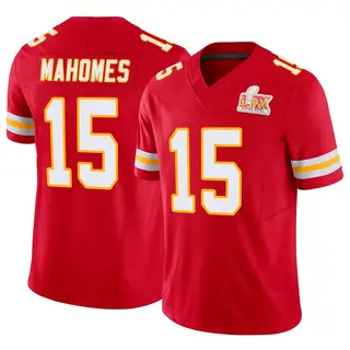 Limited Men's Patrick Mahomes Kansas City Chiefs Nike Vapor F.U.S.E. Super Bowl LIX Jersey - Red