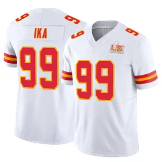 Limited Men's Siaki Ika Kansas City Chiefs Nike Vapor F.U.S.E. Super Bowl LIX Jersey - White
