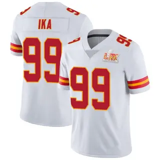 Limited Men's Siaki Ika Kansas City Chiefs Nike Vapor Untouchable Super Bowl LIX Jersey - White