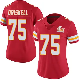 Limited Women's Ethan Driskell Kansas City Chiefs Nike Team Color Vapor Untouchable Super Bowl LIX Jersey - Red