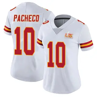 Limited Women's Isiah Pacheco Kansas City Chiefs Nike Vapor Untouchable Super Bowl LIX Jersey - White