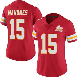Limited Women's Patrick Mahomes Kansas City Chiefs Nike Team Color Vapor Untouchable Super Bowl LIX Jersey - Red