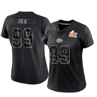 Limited Women's Siaki Ika Kansas City Chiefs Nike Reflective Super Bowl LIX Jersey - Black