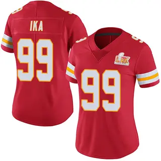 Limited Women's Siaki Ika Kansas City Chiefs Nike Team Color Vapor Untouchable Super Bowl LIX Jersey - Red