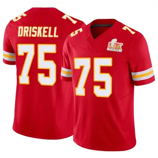 Limited Youth Ethan Driskell Kansas City Chiefs Nike Vapor F.U.S.E. Super Bowl LIX Jersey - Red