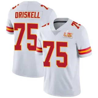 Limited Youth Ethan Driskell Kansas City Chiefs Nike Vapor Untouchable Super Bowl LIX Jersey - White