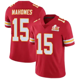 Limited Youth Patrick Mahomes Kansas City Chiefs Nike Team Color Vapor Untouchable Super Bowl LIX Jersey - Red