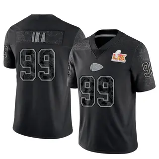 Limited Youth Siaki Ika Kansas City Chiefs Nike Reflective Super Bowl LIX Jersey - Black